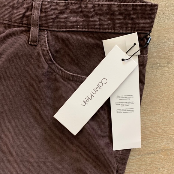 CALVIN KLEIN SLIM FIT CORDUROY PANTS - NWT - 32L - Picture 2 of 5